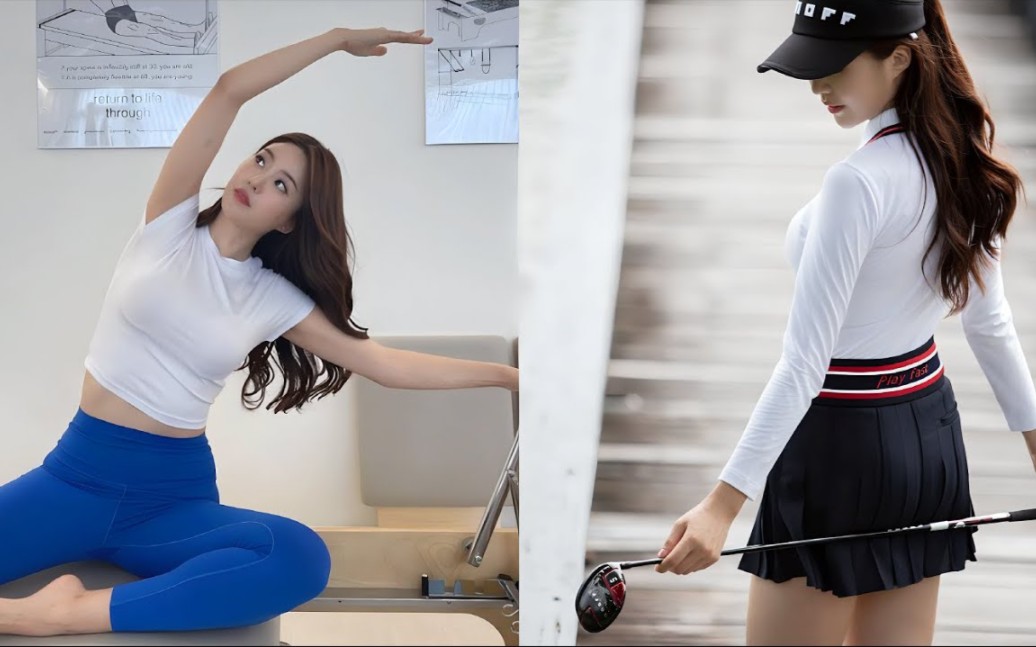 Falling in Love! Beautiful Golf Influencer Anne Ruijen Pro Swing Compilation