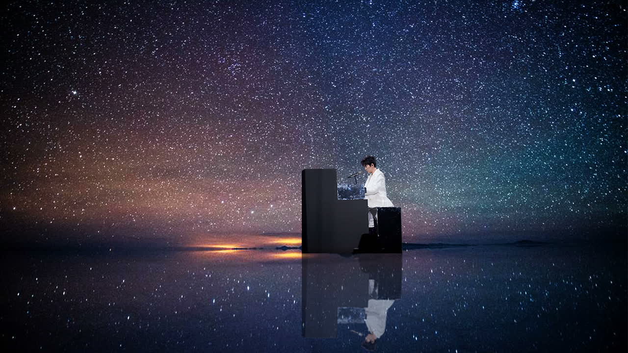 【朱一龙】星空下的钢琴师-芒果之夜-钢琴演奏-男孩