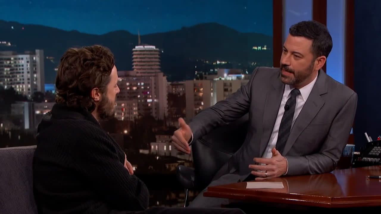 【鸡毛秀】jimmy kimmel gets to know casey affleck