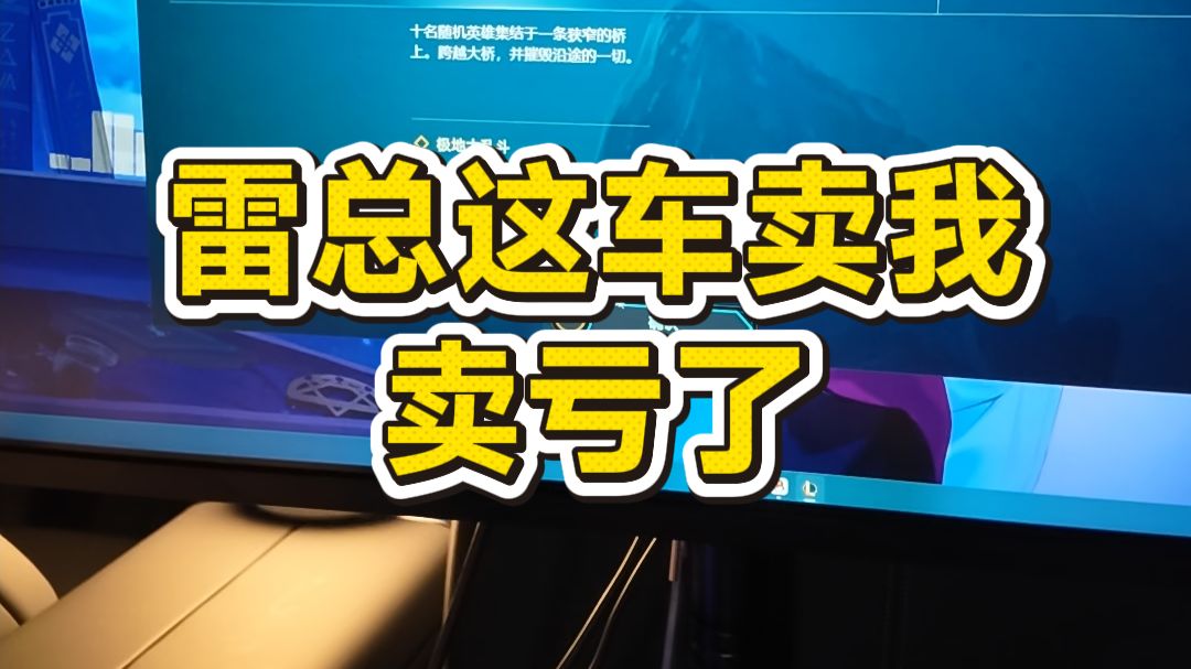 这车雷总卖我卖亏了