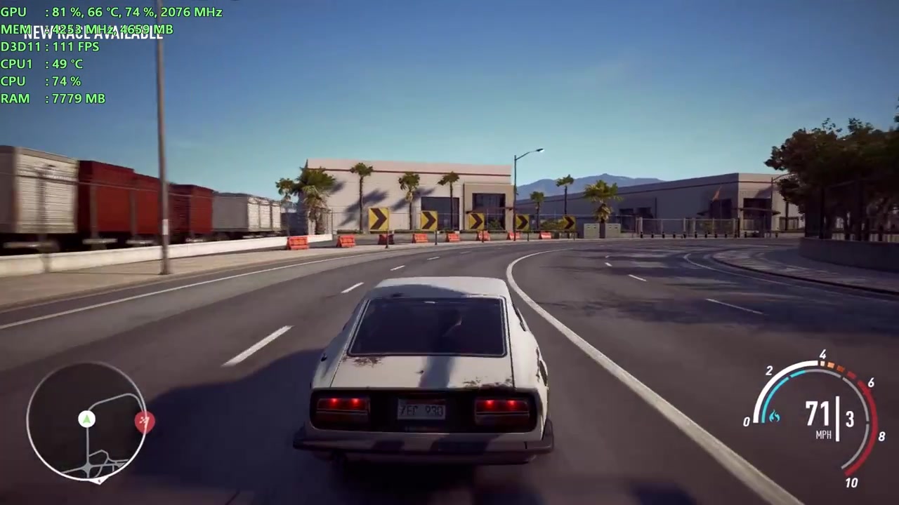 极品飞车20复仇 @ fx 8350 gtx 1070 1080p ultra