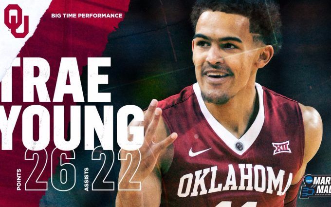 trae young经典战役!22助攻追平ncaa记录