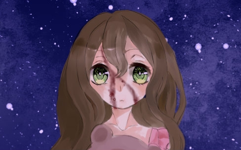 creepypasta天使与画家,creepypasta血腥画家 【绘画过程×1/2】creepy pasta.sally