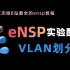 【零基础入门】eNSP华为模拟器，VLAN划分实验配置教程！一看就废