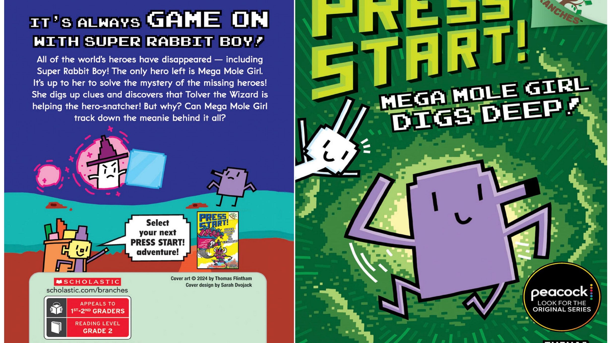 【双语字幕】方块兔15 超级鼹鼠女孩深挖洞！