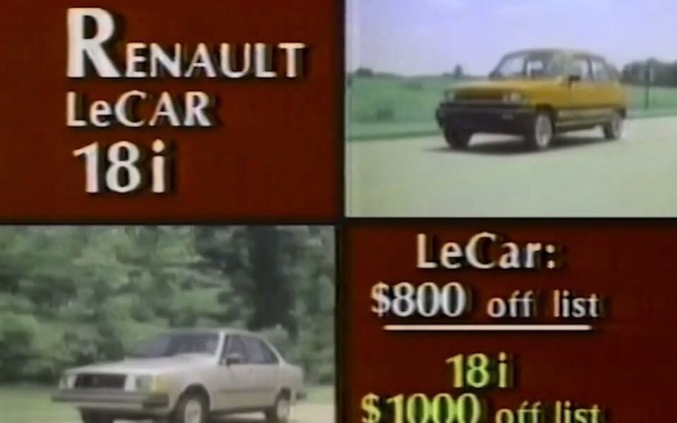 【美国广告】1983年北印第安纳AMC美国汽车公司/Jeep/雷诺促销广告