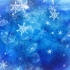 【后期素材老王子】（特效素材）冬天啦～虽然我这里还没有下雪，但是有雪花送给你们～蓝色背景中飘落的美丽雪花动态视频素材，还