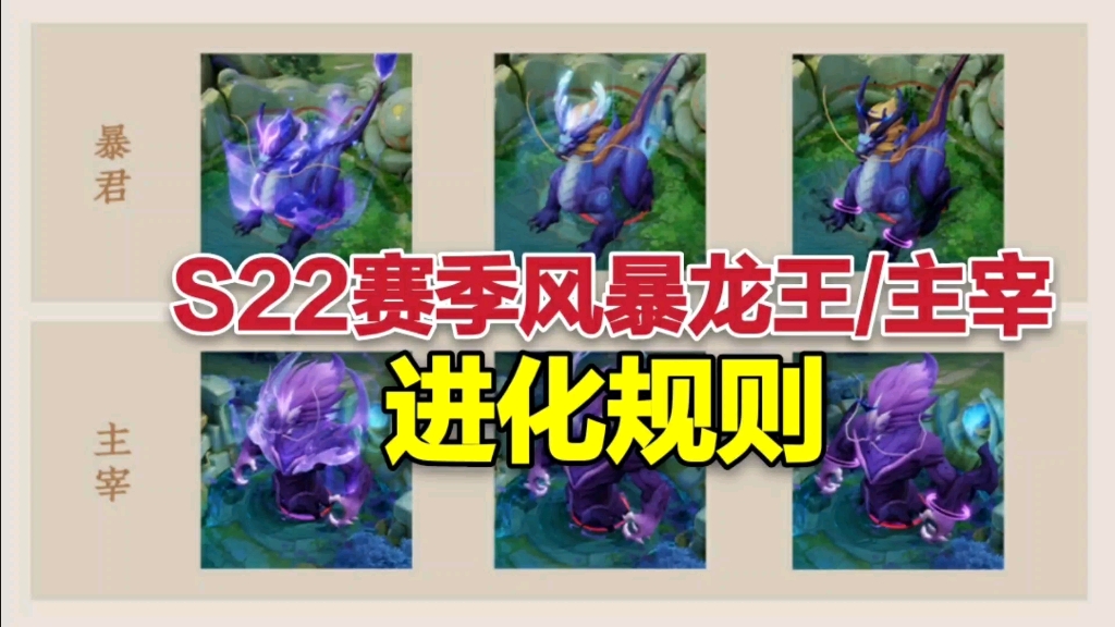 活动作品s22赛季风暴龙王主宰的进化规则