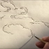 传统国画山水画入门基础教学视频，大勾云画法，山水画云彩画法，零基础也能搞定的简单画法
