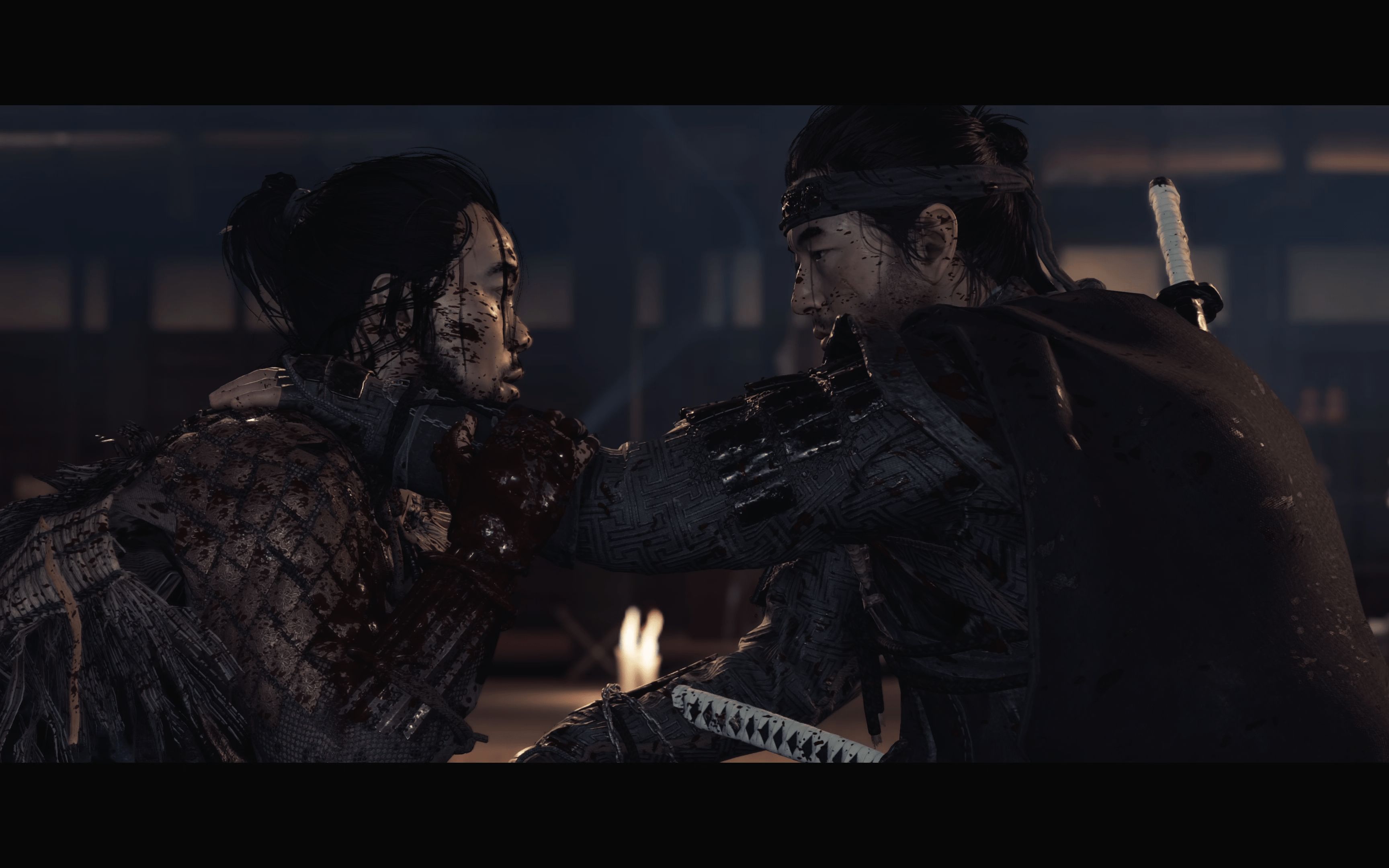 【对马岛之魂 导剪版 ghost of tsushima ps5 4khdr】战鬼与龙三的