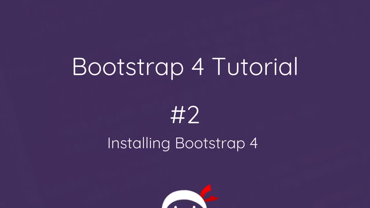 bootstrap 4 tutorial
