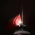 苏联国旗伴随着苏联国歌降下......