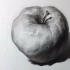 素描静物-单个苹果