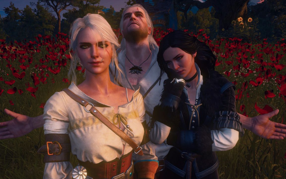 「巫师3」geralt ciri and yennefer tribute lost in thoughts