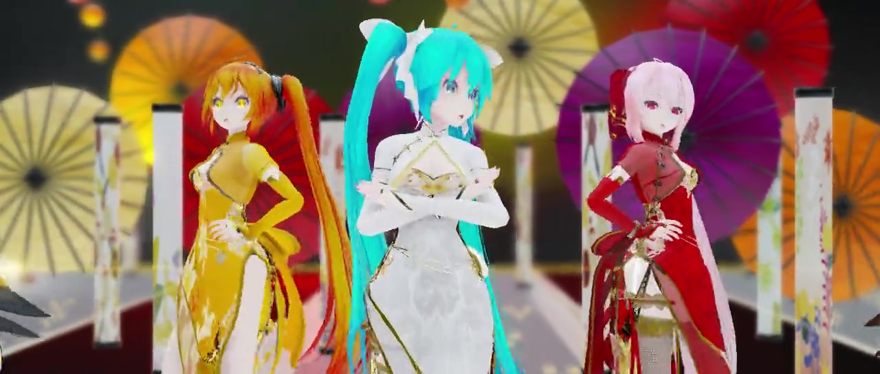 【v家五人旗袍】随心所欲 旗袍美娘_mmd·3d_动画