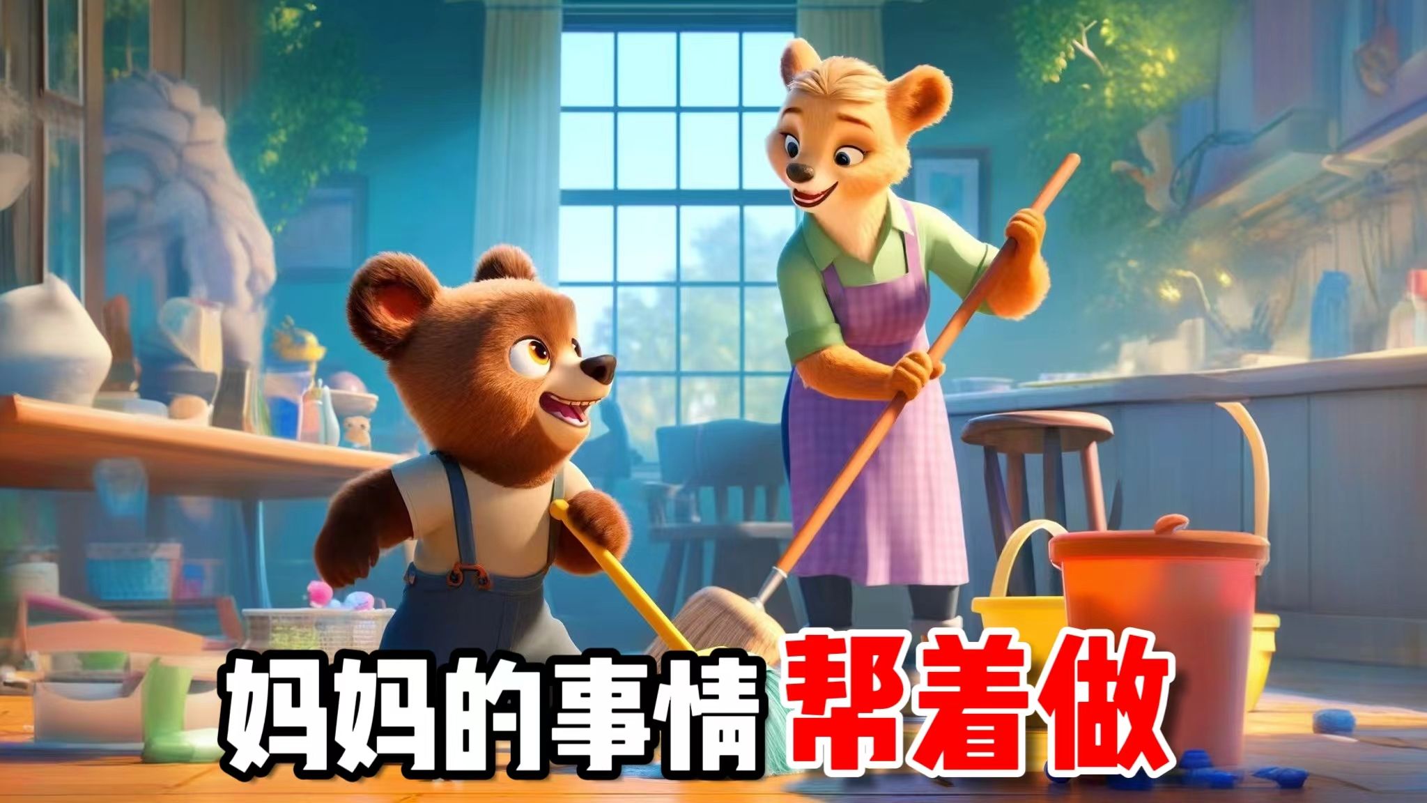 儿童睡前故事：《妈妈的还事情帮着做》2-8岁儿童睡前故事 有声绘本