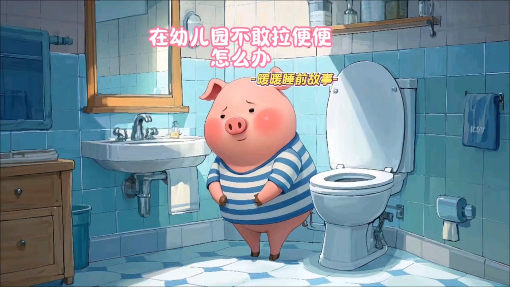 儿童睡前故事《在幼儿园不敢拉便便怎么办》