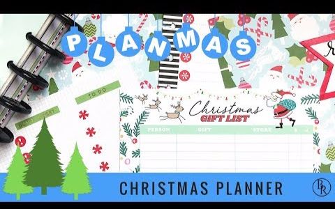 【手账】【圣诞节手账】plan with me- christmas planner section