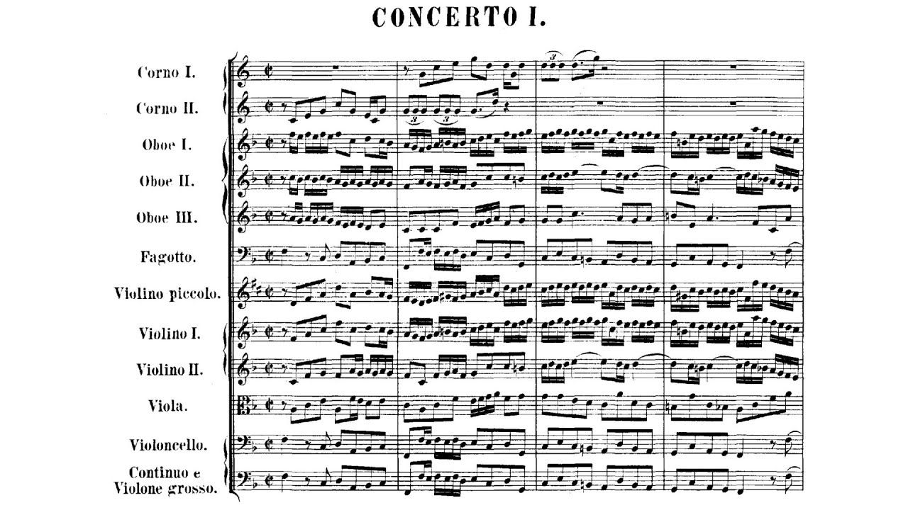 【总谱】巴赫 勃兰登堡协奏曲六首合辑 BWV 1046-1051