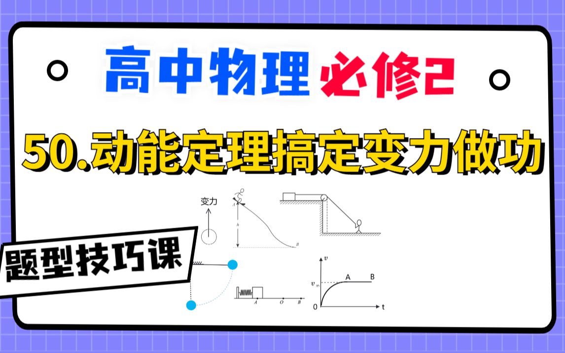 【高中物理必修2系统课】50.动能定理搞定变力做功
