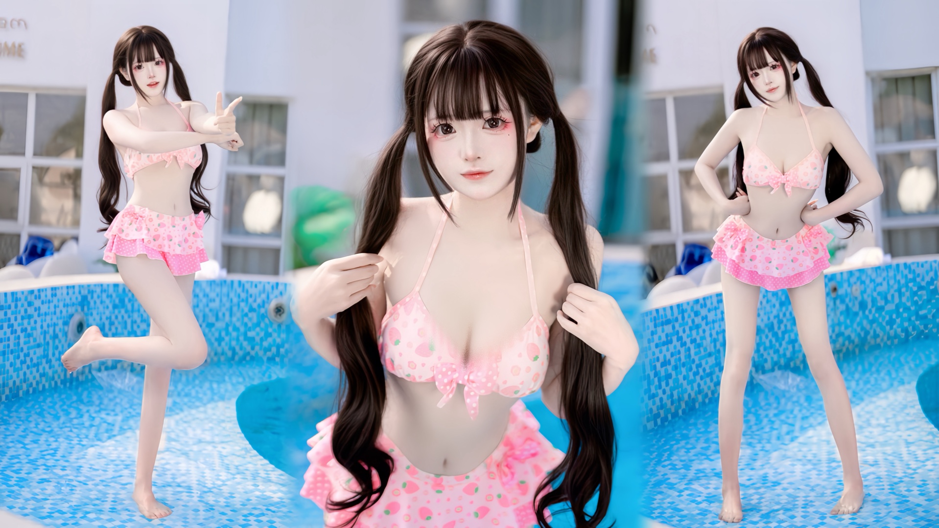 甜甜泳装小萌妹