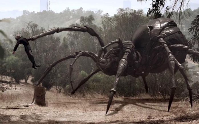 4分钟看完《巨蛛怪》,变异蜘蛛越吃人长得越快,轻松就灭了一个连队!