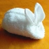 教你用毛巾折大白兔，毛绒绒的超可爱！