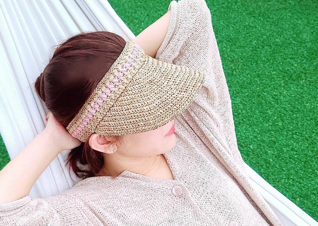 美图欣赏 | 两款无顶遮阳帽 | 钩针编织