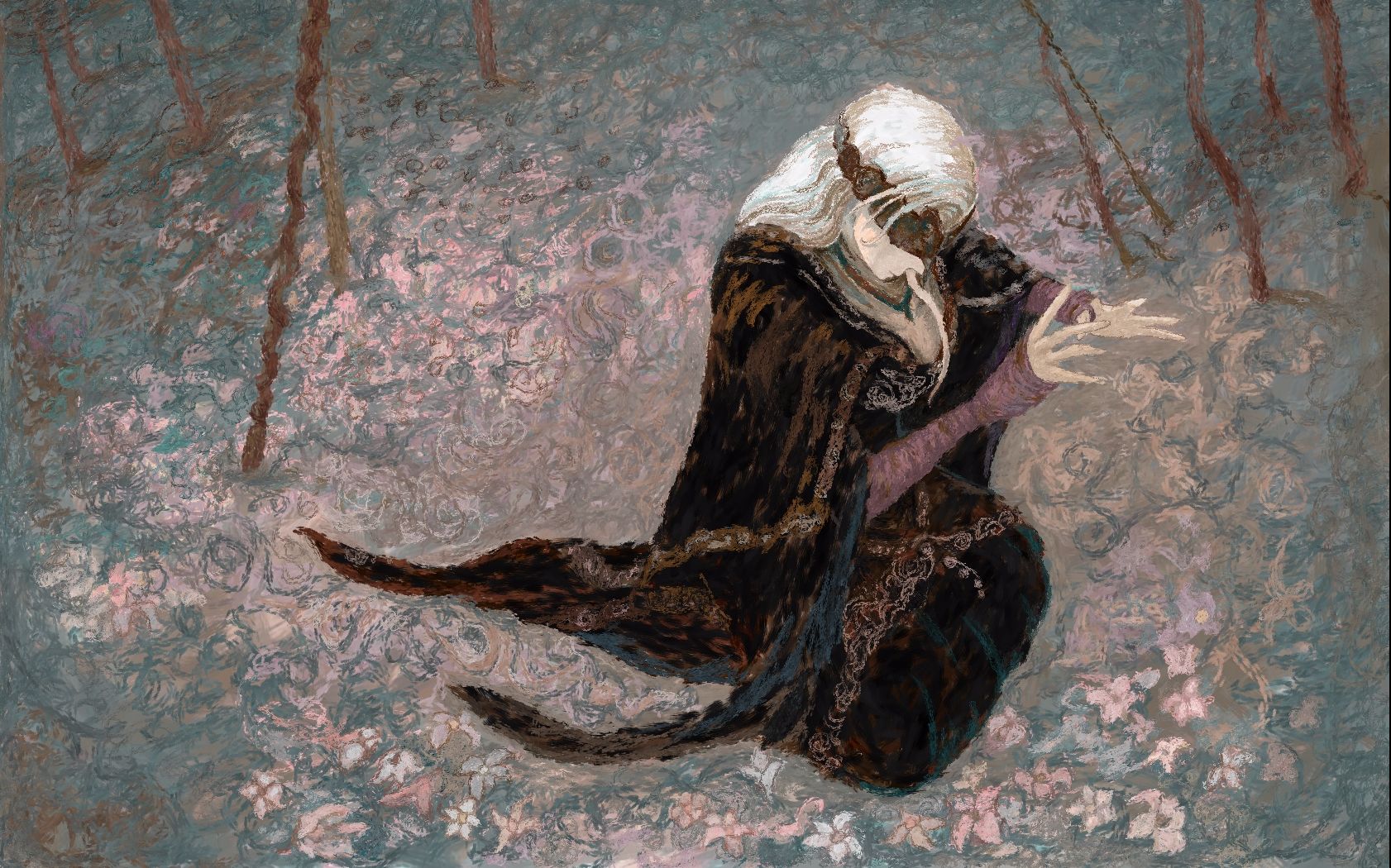 疯狂的画风!板绘黑暗之魂3防火女