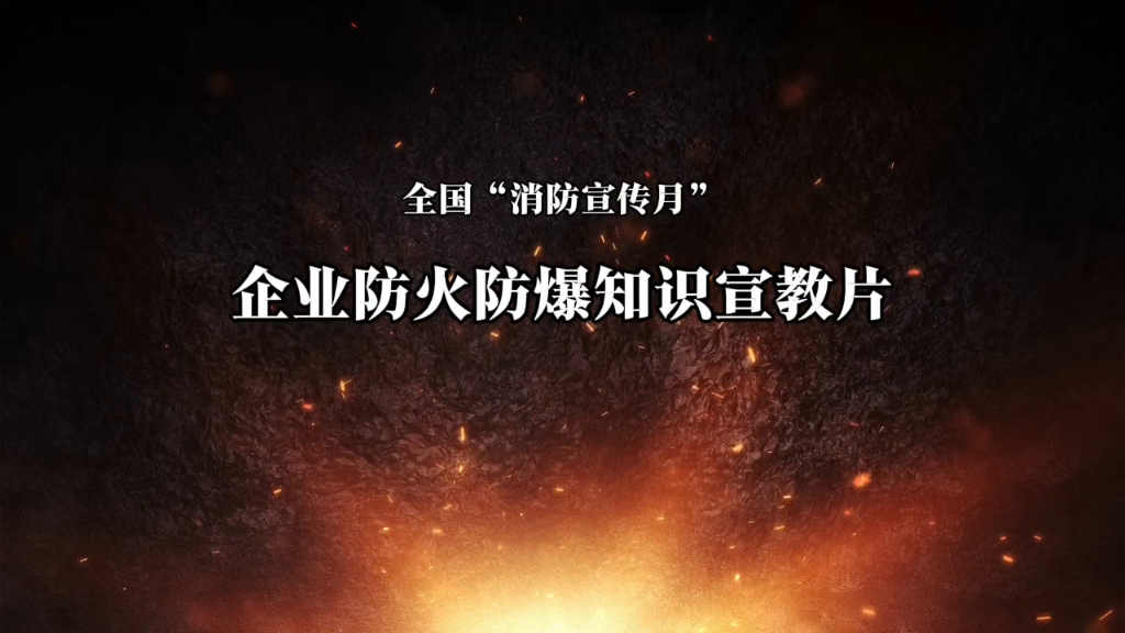 2025全国“消防宣传月”企业防火防爆知识宣教片