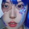 原相机妆容：蓝色面具妆