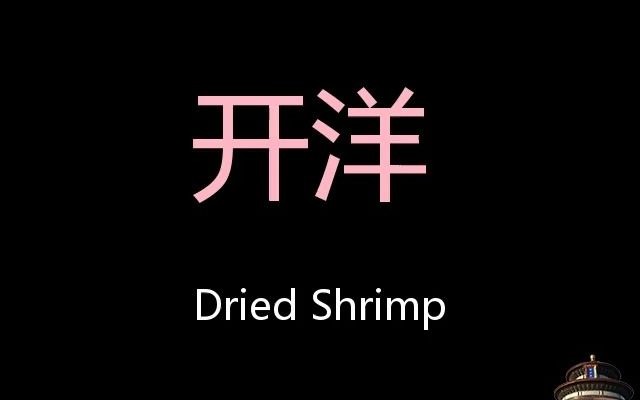 开洋 Chinese Pronunciation Dried shrimp哔哩哔哩bilibili