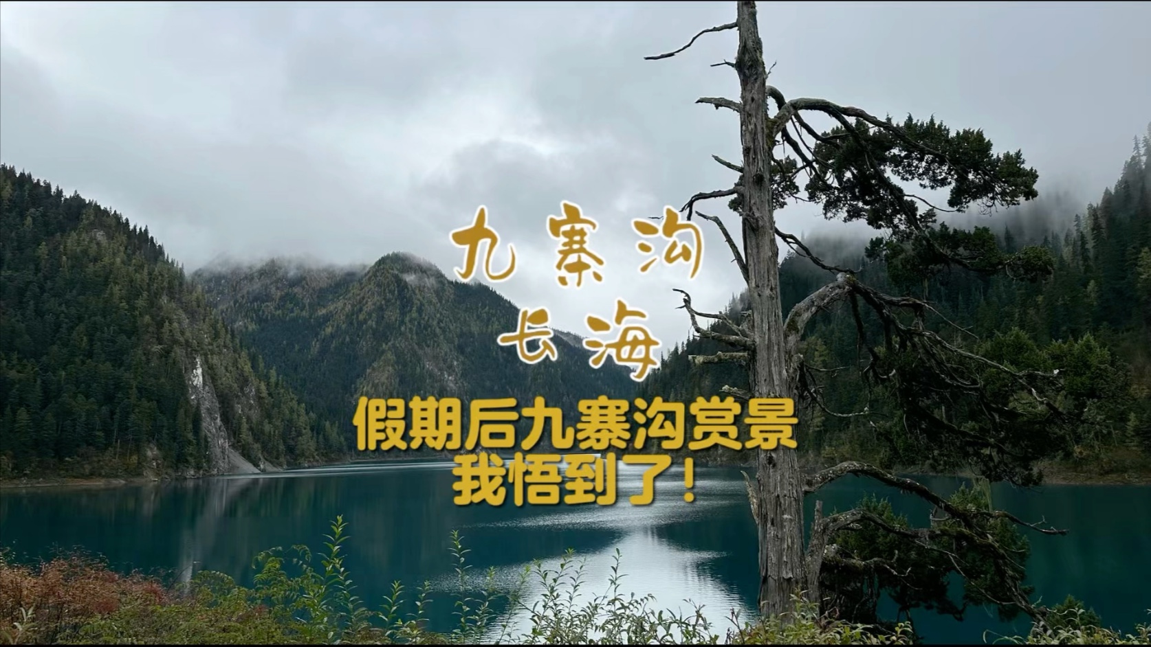 九寨沟长海，信了邪的“逆向游览”？结果在长海，我陷入了人民的汪洋大海
