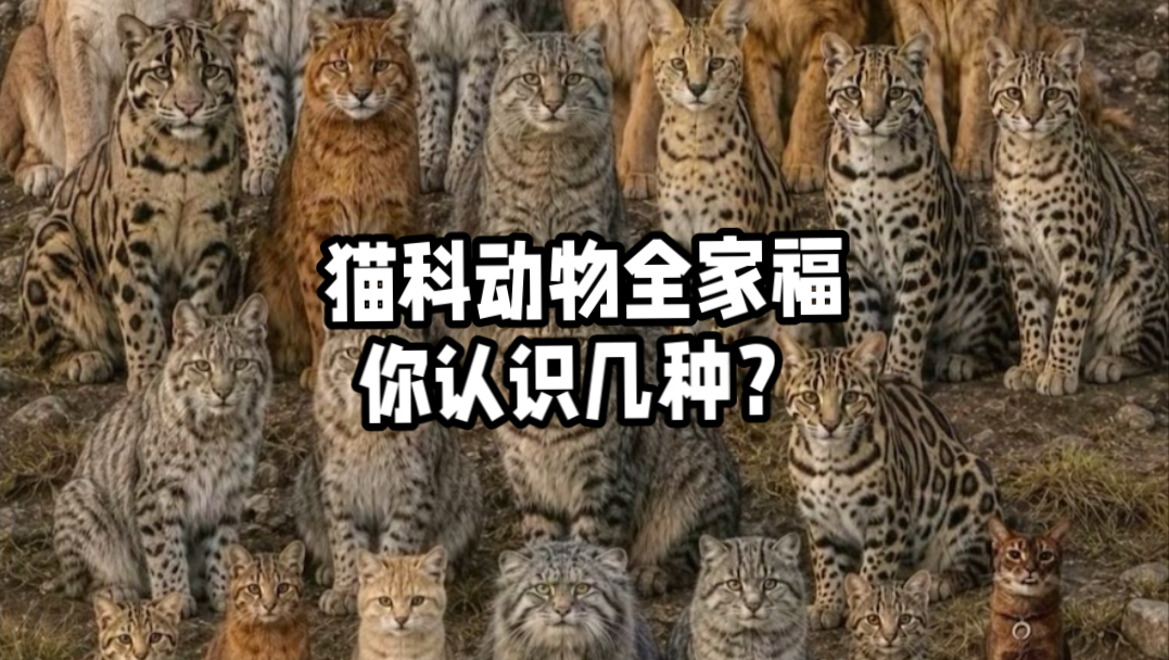 猫科动物全家福！你认识几种？
