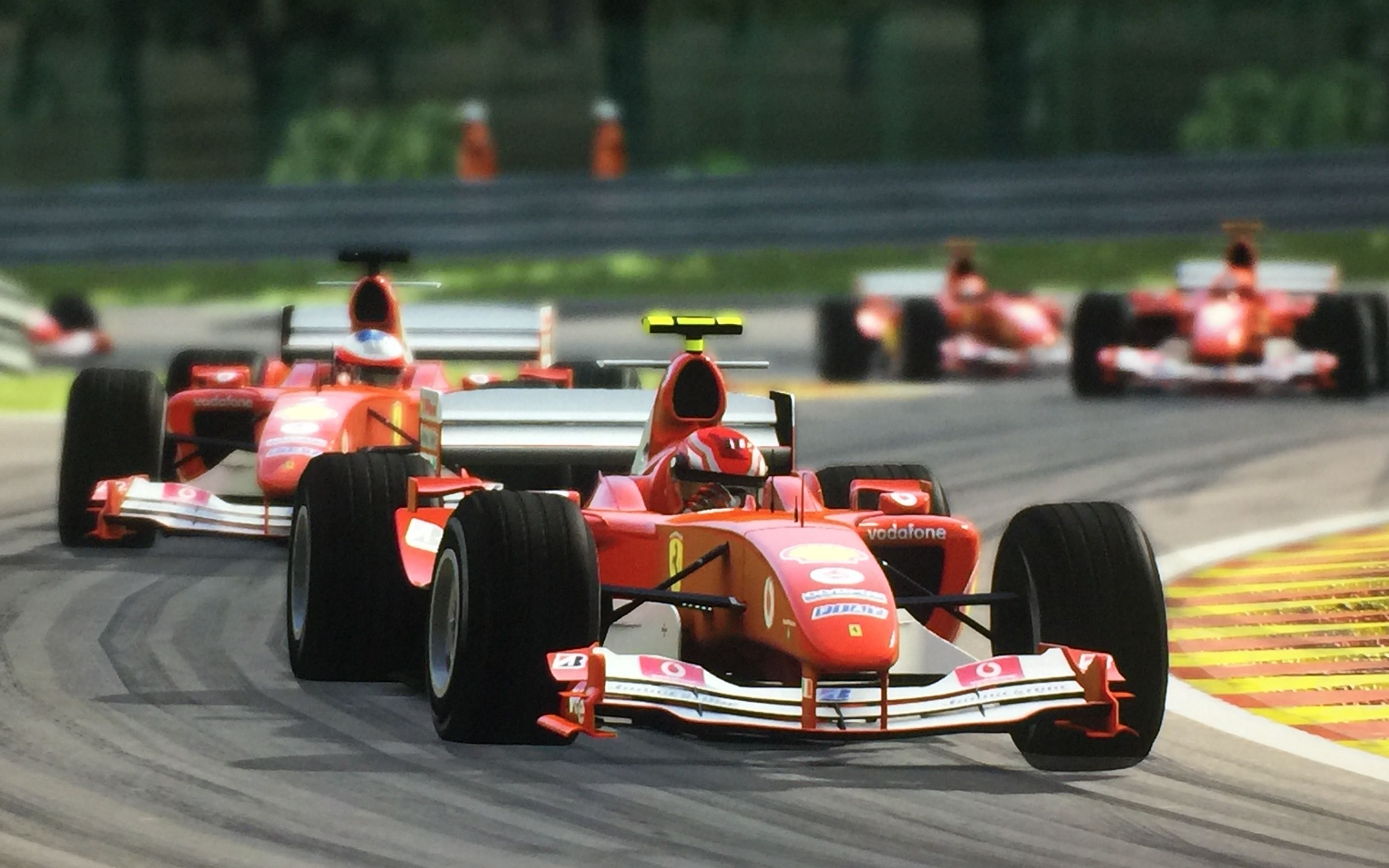 spa francorchamps belgium ferrari f2004 show