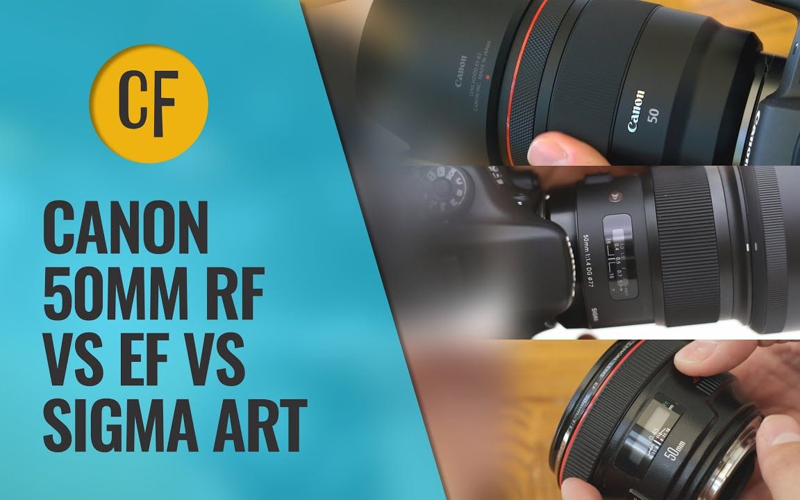 Canon RF vs EF (vs Sigma) Challenge! RF 50mm vs EF 50mm vs Sigma 50mm 1