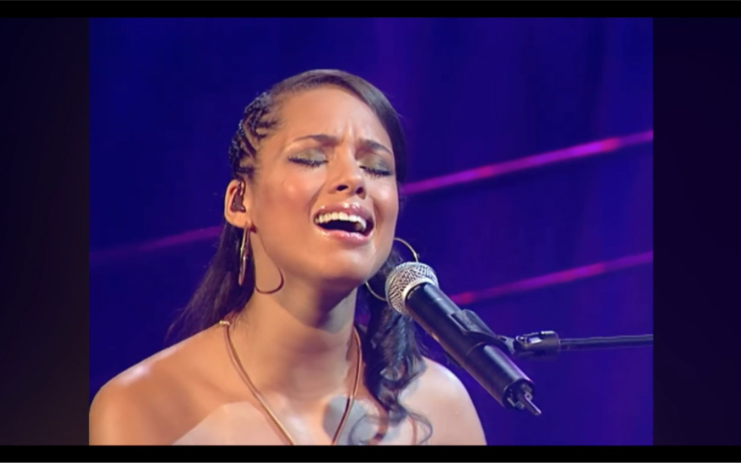 【嗓子无敌的年代】Alicia keys-If I Ain't Got you（Live On BBC Parkinson Show）