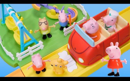玩具拆箱：小猪佩奇的汽车小镇