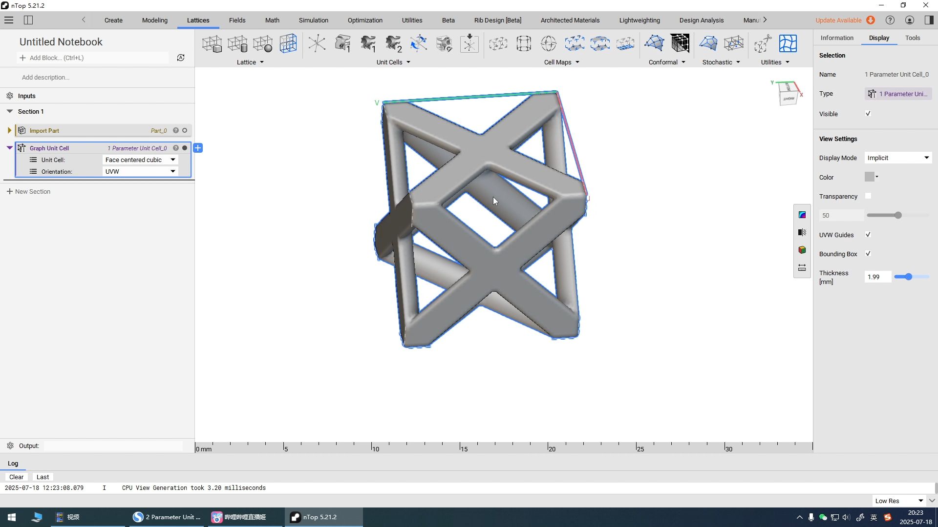 7、nTopology-单元晶胞及晶胞映射基础介绍