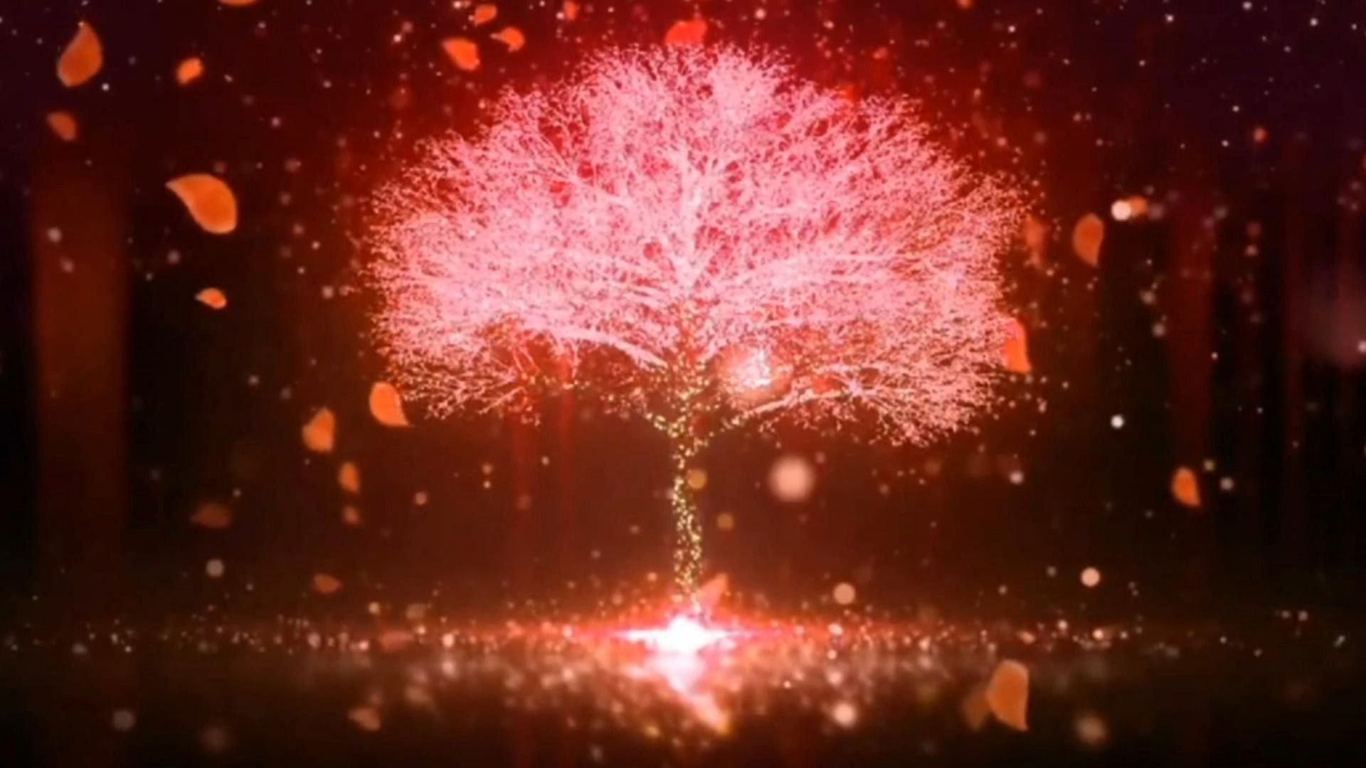 【粒子樱花树】3D粒子会发光的樱花树来咯~教你用几行代码敲一颗会发光飘落花瓣的樱花树！