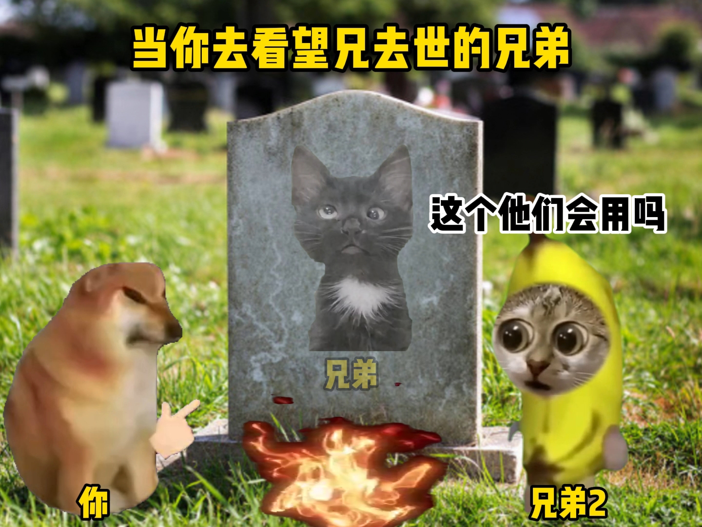 当你去看望去世的兄弟