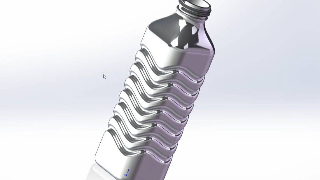 6分钟学会SolidWorks中矿泉水瓶的绘制