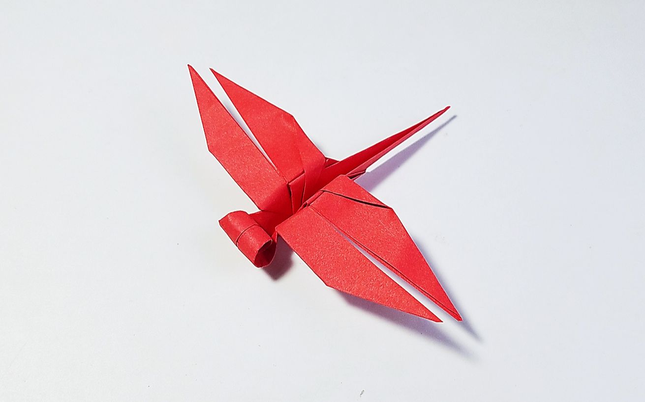折纸蜻蜓手工图片,蜻蜓折纸,简单能飞的纸竹蜻蜓(第9页)_大山谷图库