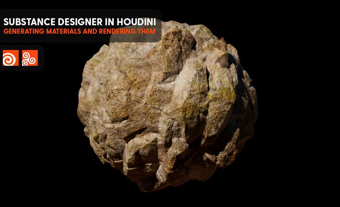 在 Houdini 中使用 Substance Designer 节点创建岩石材质