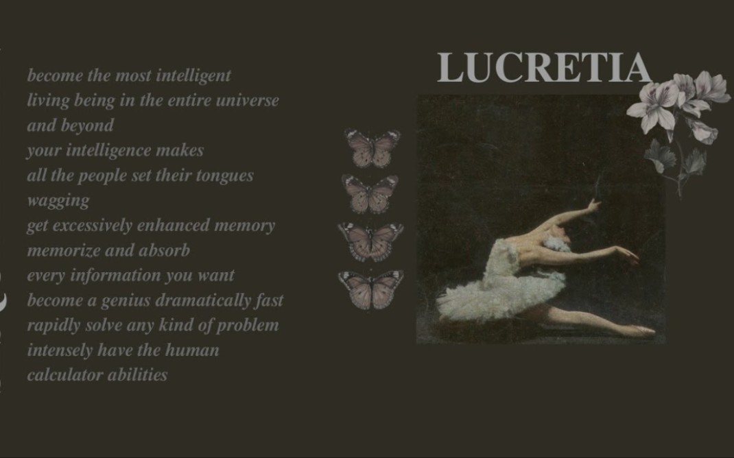 【lucretia】最大限度的大脑健康+超人类智能潜艇