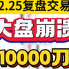 2.25复盘交易，大盘崩溃赚1万刀