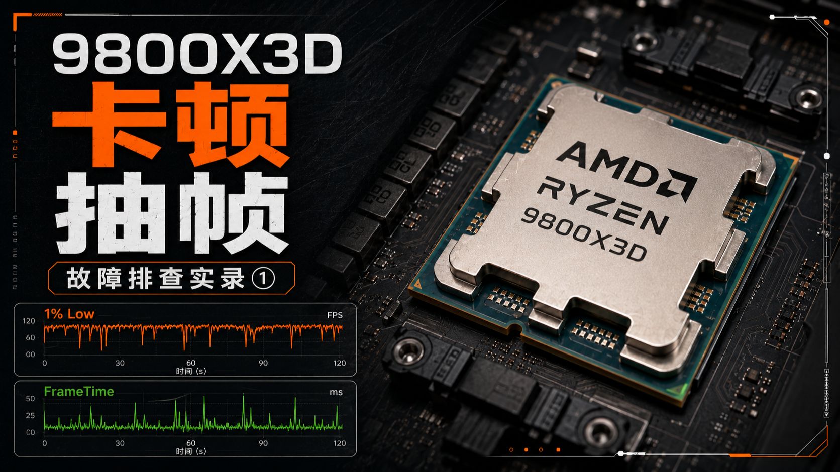 9800X3D卡顿、抽帧排查实录：帧数很高，游戏为什么还是卡？