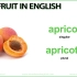 Fruit in English - Vocabulary