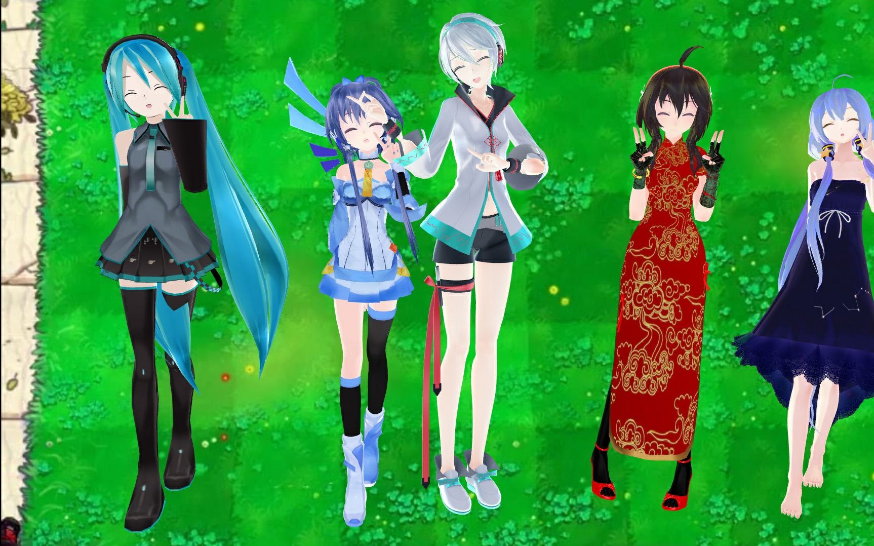 初音未来洛天依言和乐正绫星尘植物大战僵尸vocaloid配乐第二季