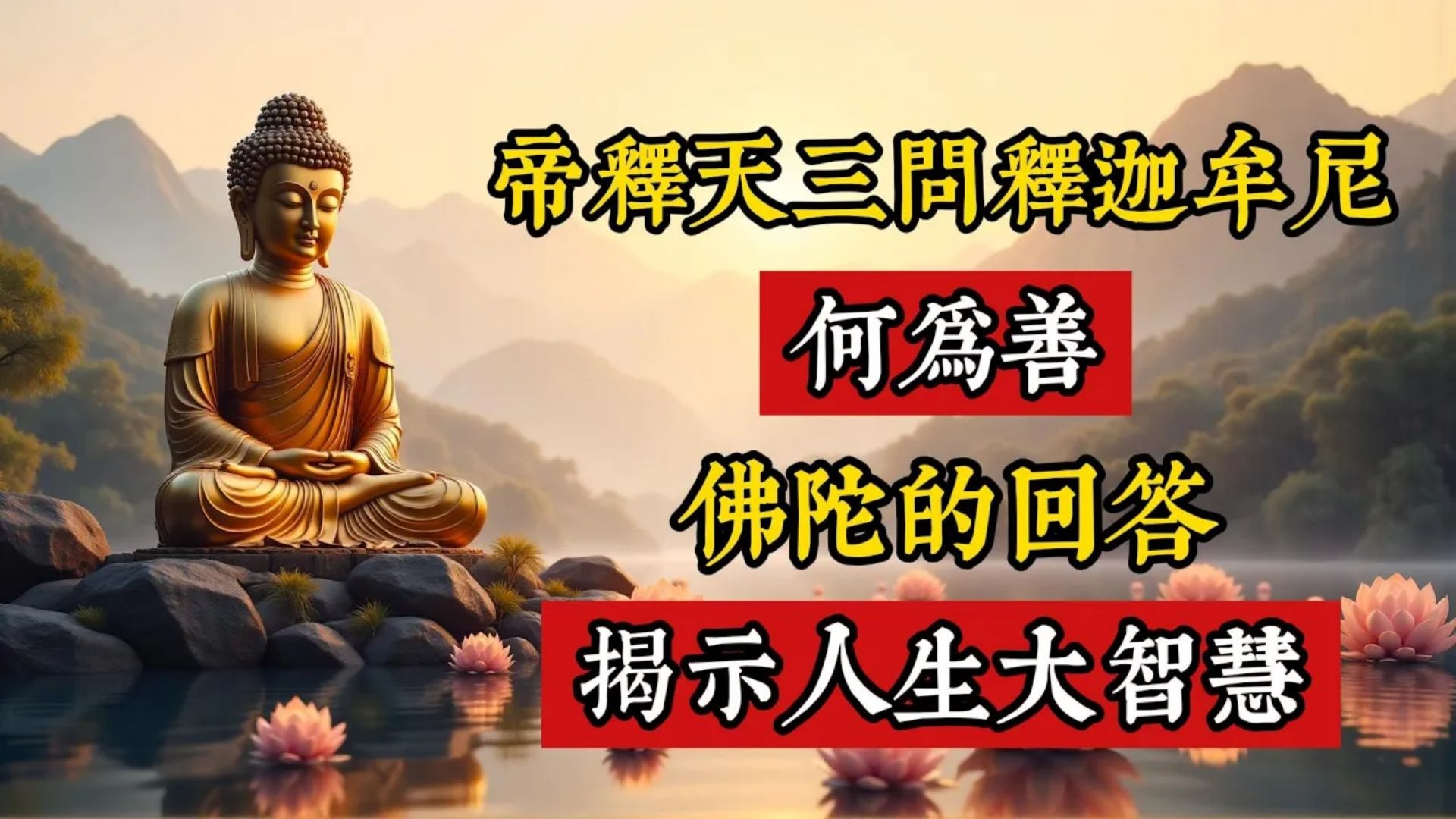 帝释天三问释迦牟尼：何为善？佛陀的回答揭示人生大智慧 (1)